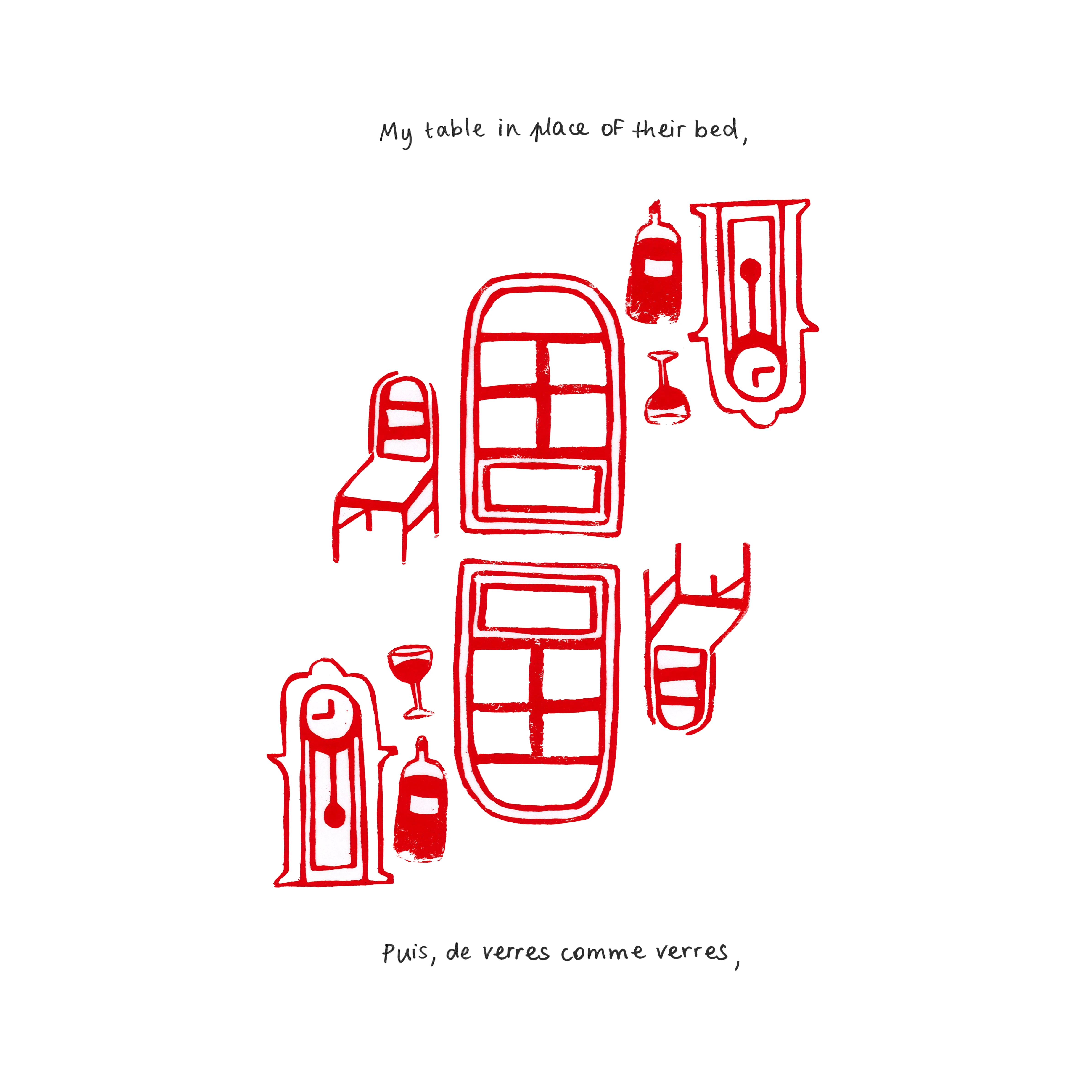 recevoir des gens avec des vrais verres